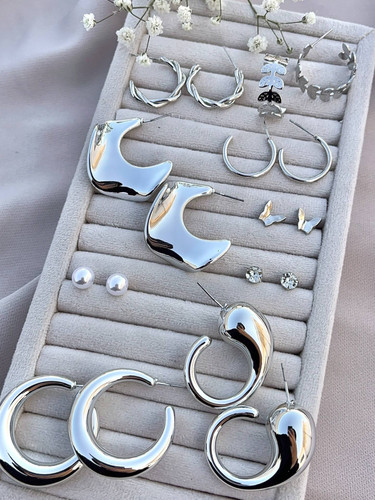 پک گوشواره ۹ جفتی سیلور